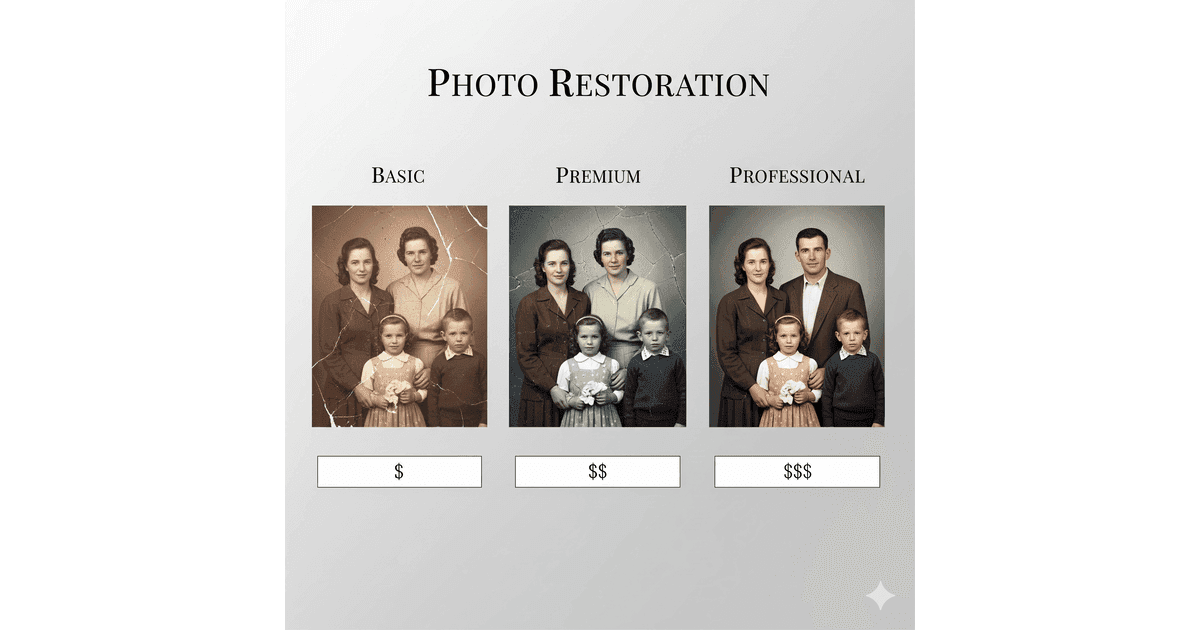 Photo Restoration Pricing Guide: What You Should Expect to Pay in 2025